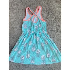 Carter's blue pinapple racerback dress, size 6